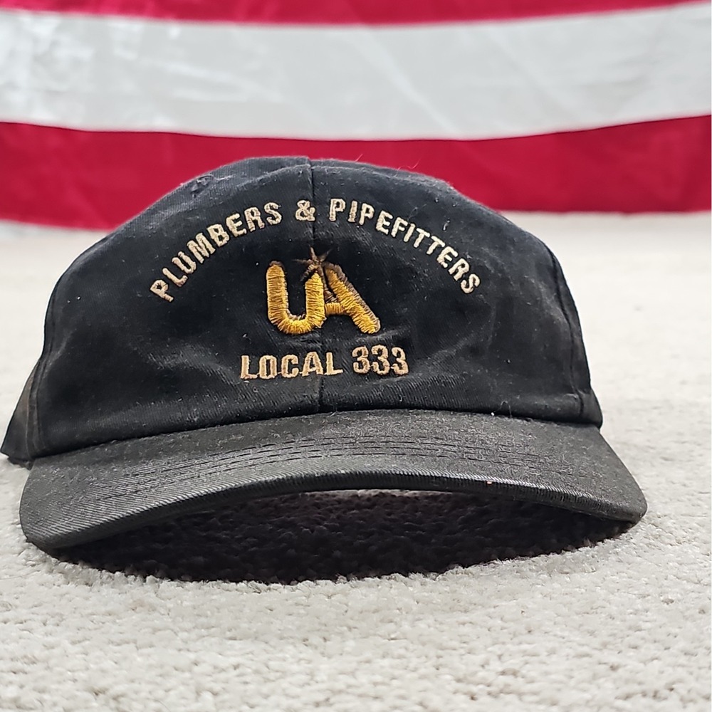 Plumbers And Pipefitters UA Local 333 Hat Black Lansing Jackson Battle Michigan